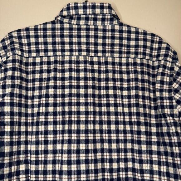 BARBOUR men's size large L Tailored Fit flannel plaid corduroy button shirt - Picture 4 of 12